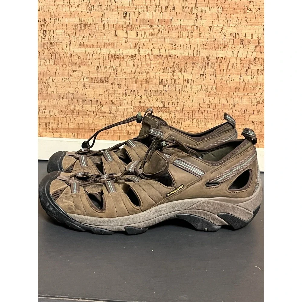 KEEN Men's Size 13 Arroyo II‎ Hiking Shoe  Waterproof Brown Brown